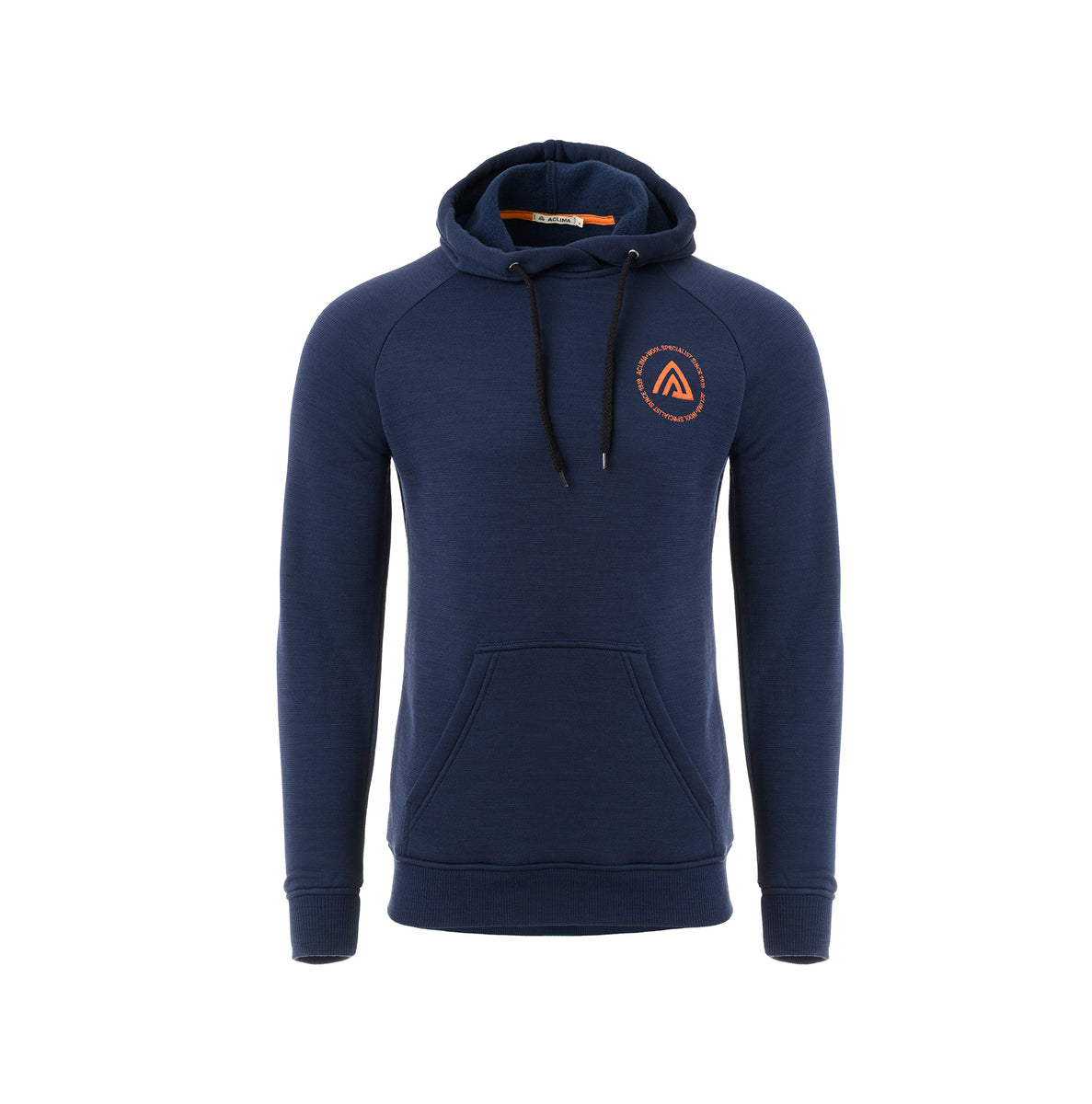 Merino fleece wool hoodie men