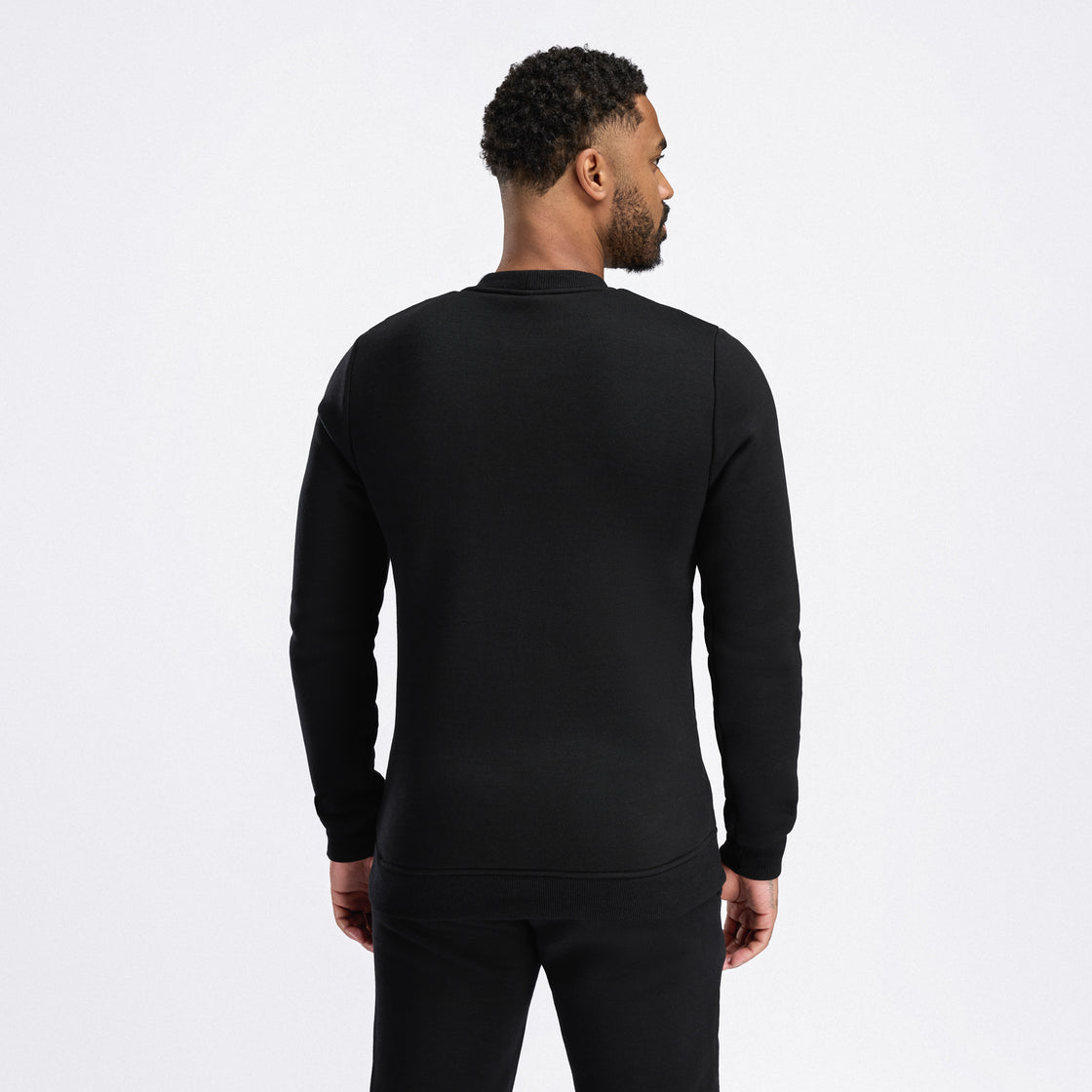 Col rond en laine polaire pour hommes