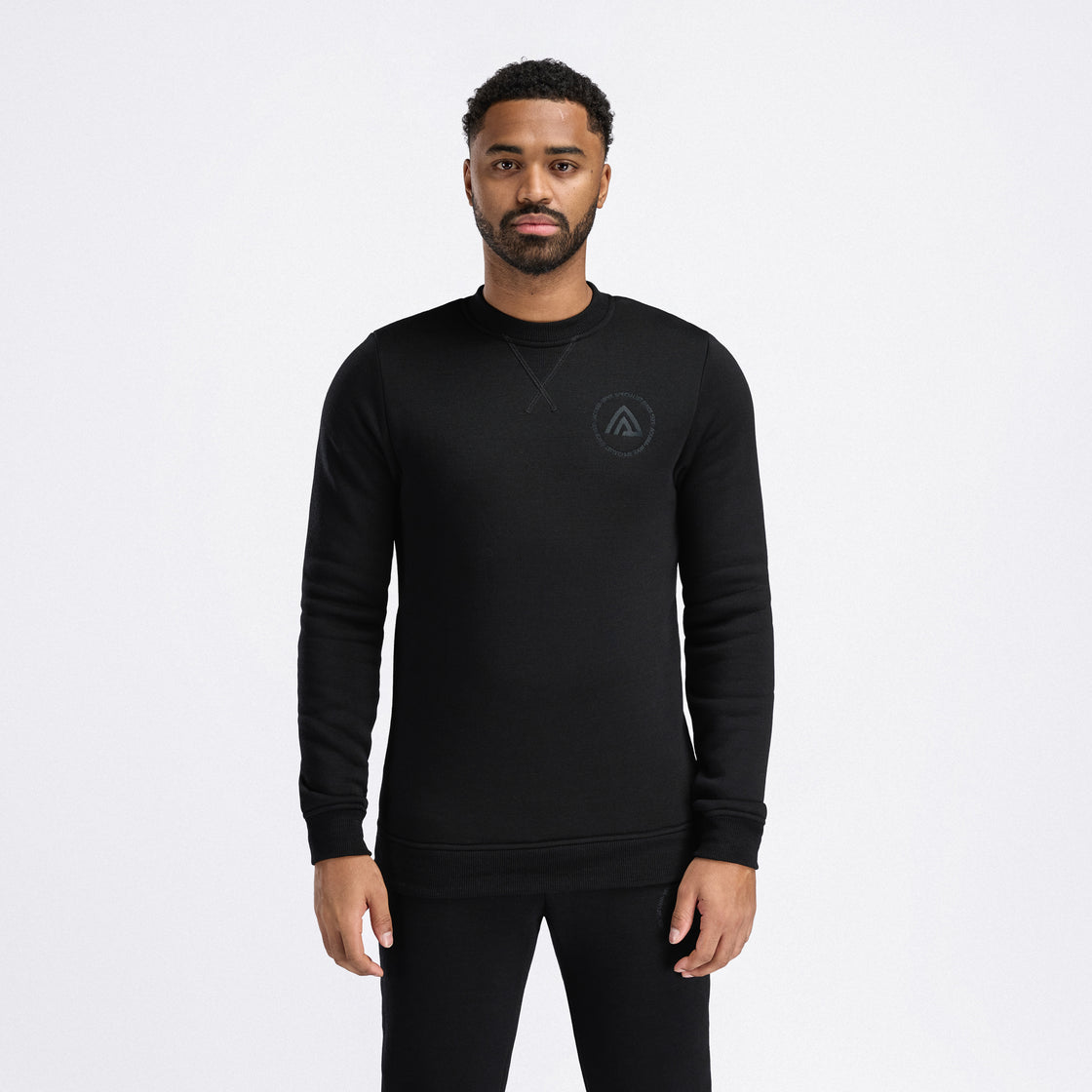 Col rond en laine polaire pour hommes