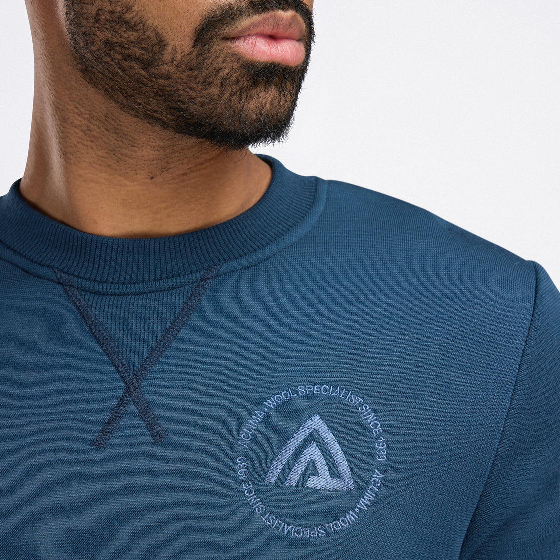 Col rond en laine polaire pour hommes