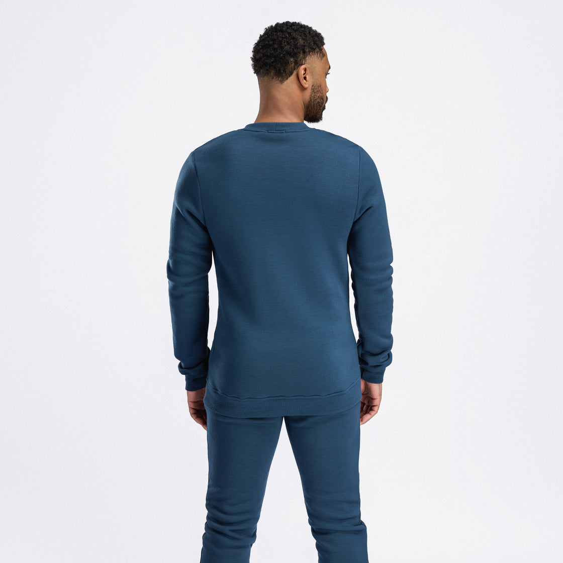 Col rond en laine polaire pour hommes