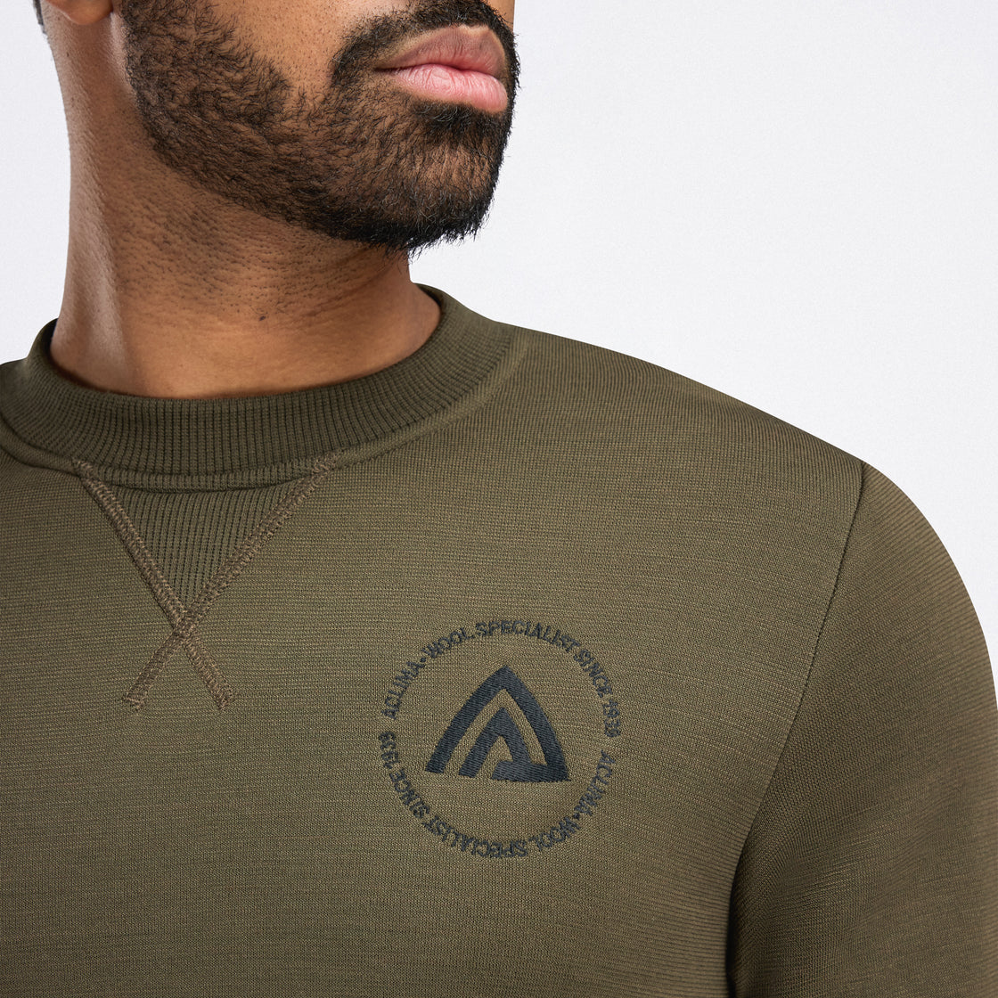 Col rond en laine polaire pour hommes