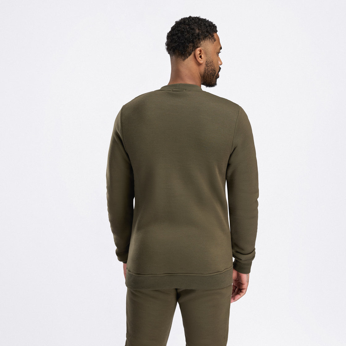 Col rond en laine polaire pour hommes