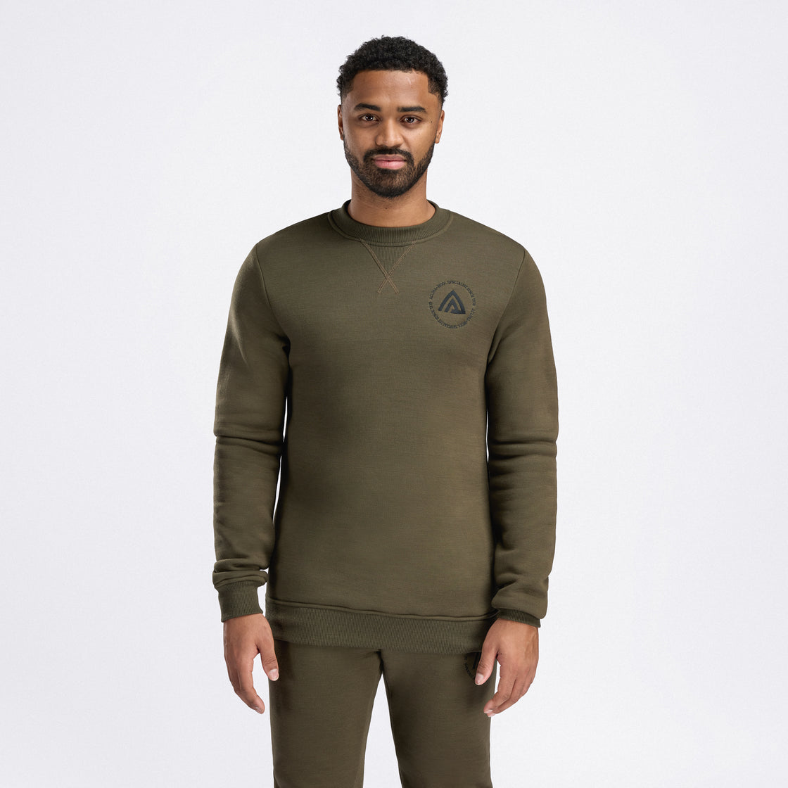 Col rond en laine polaire pour hommes