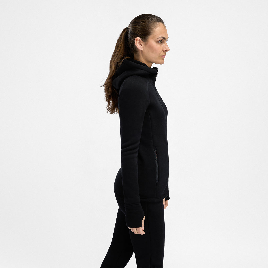 Merino Fleecewool Hooded Jacket Women