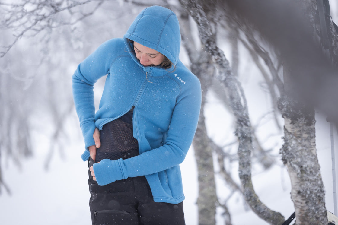 Merino Fleecewool Hooded Jacket Women