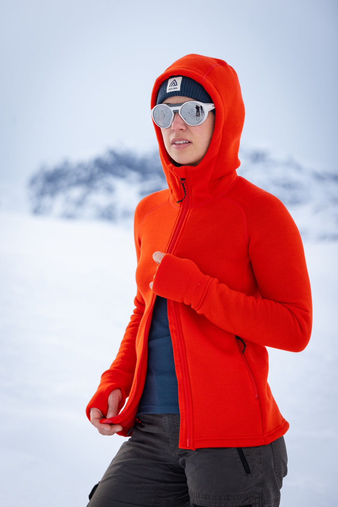 Merino Fleecewool Hooded Jacket Women