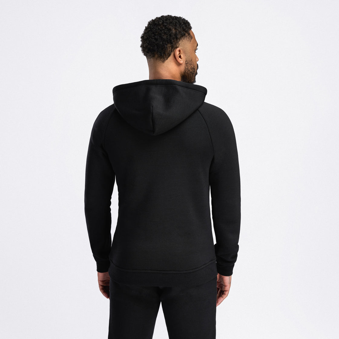 Merino fleece wool hoodie men