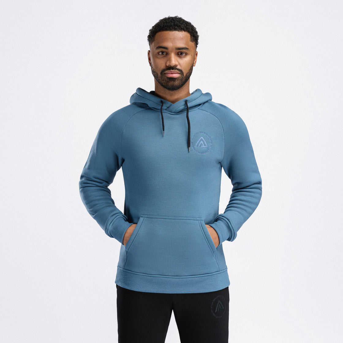 Merino fleece wool hoodie men