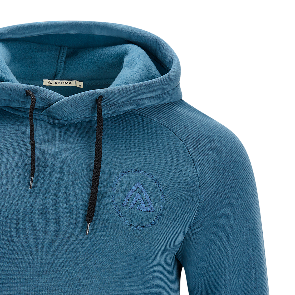 Merino fleece wool hoodie men