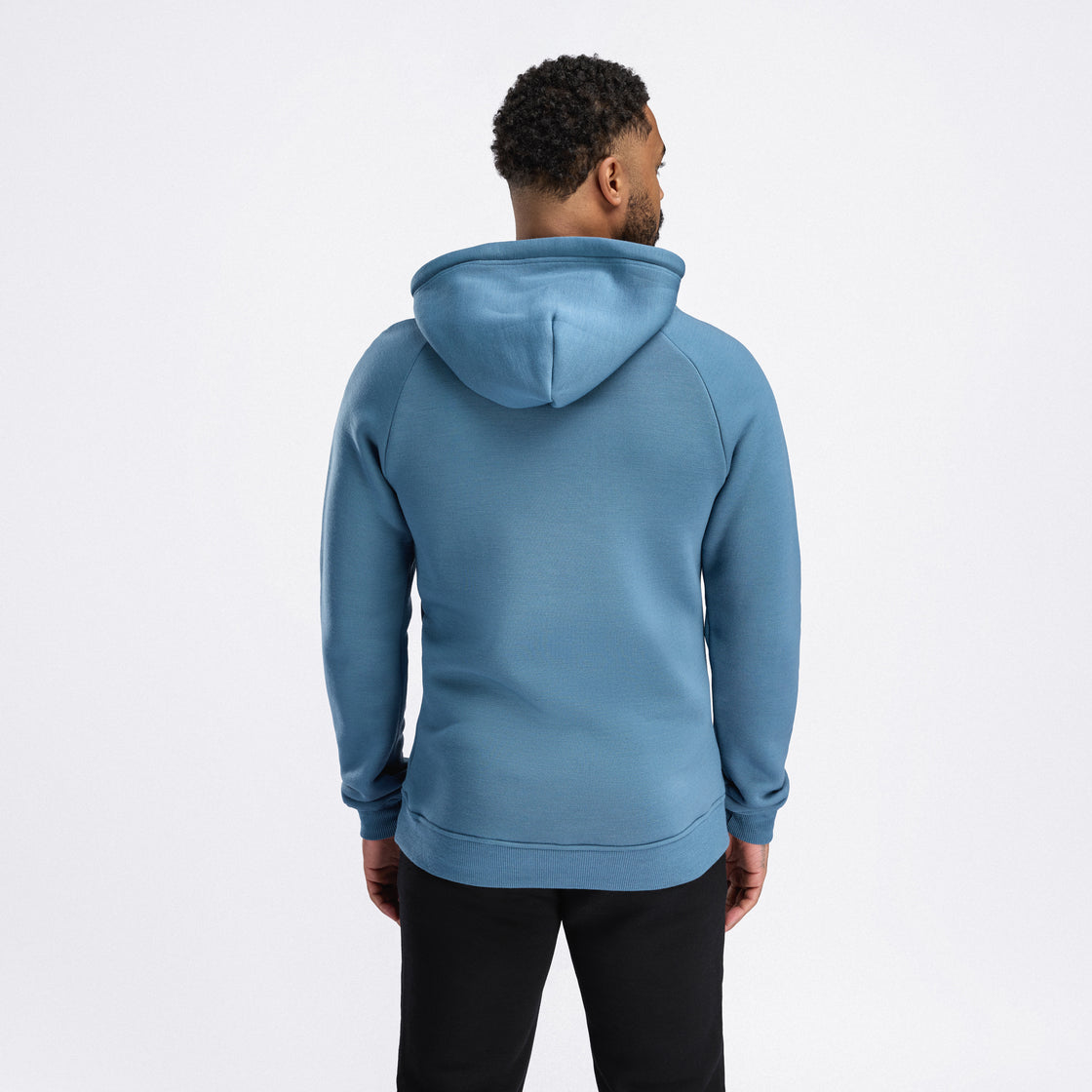 Merino fleece wool hoodie men