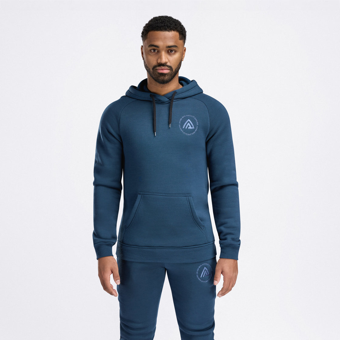 Merino fleece wool hoodie men