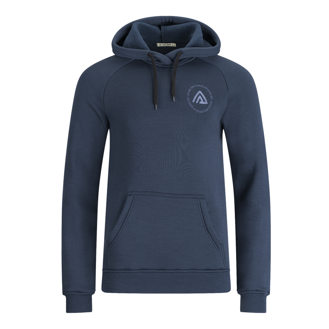 Merino fleece wool hoodie men