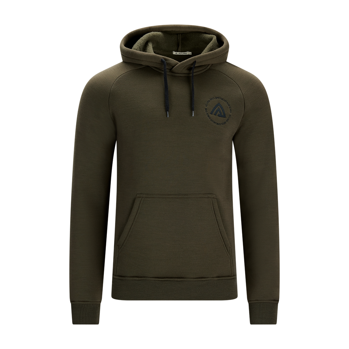 Merino fleece wool hoodie men