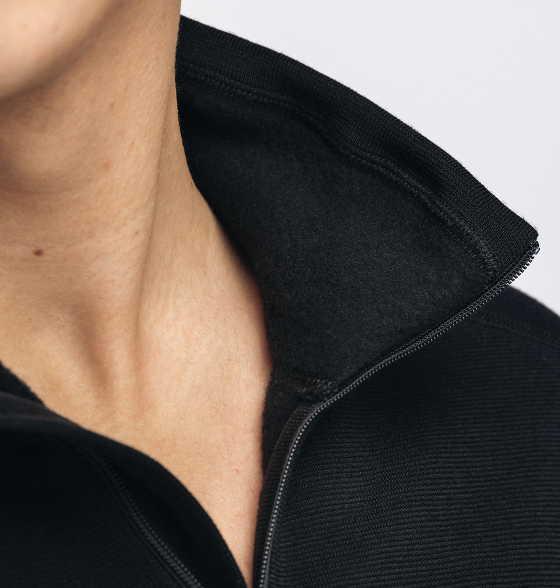 Merino Fleecewool Polo Zip Mens