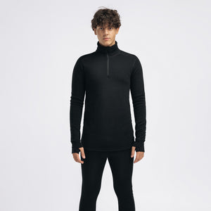 Merino Fleecewool Polo Zip Mens