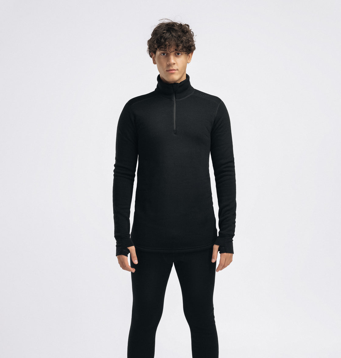 Merino Fleecewool Polo Zip Mens