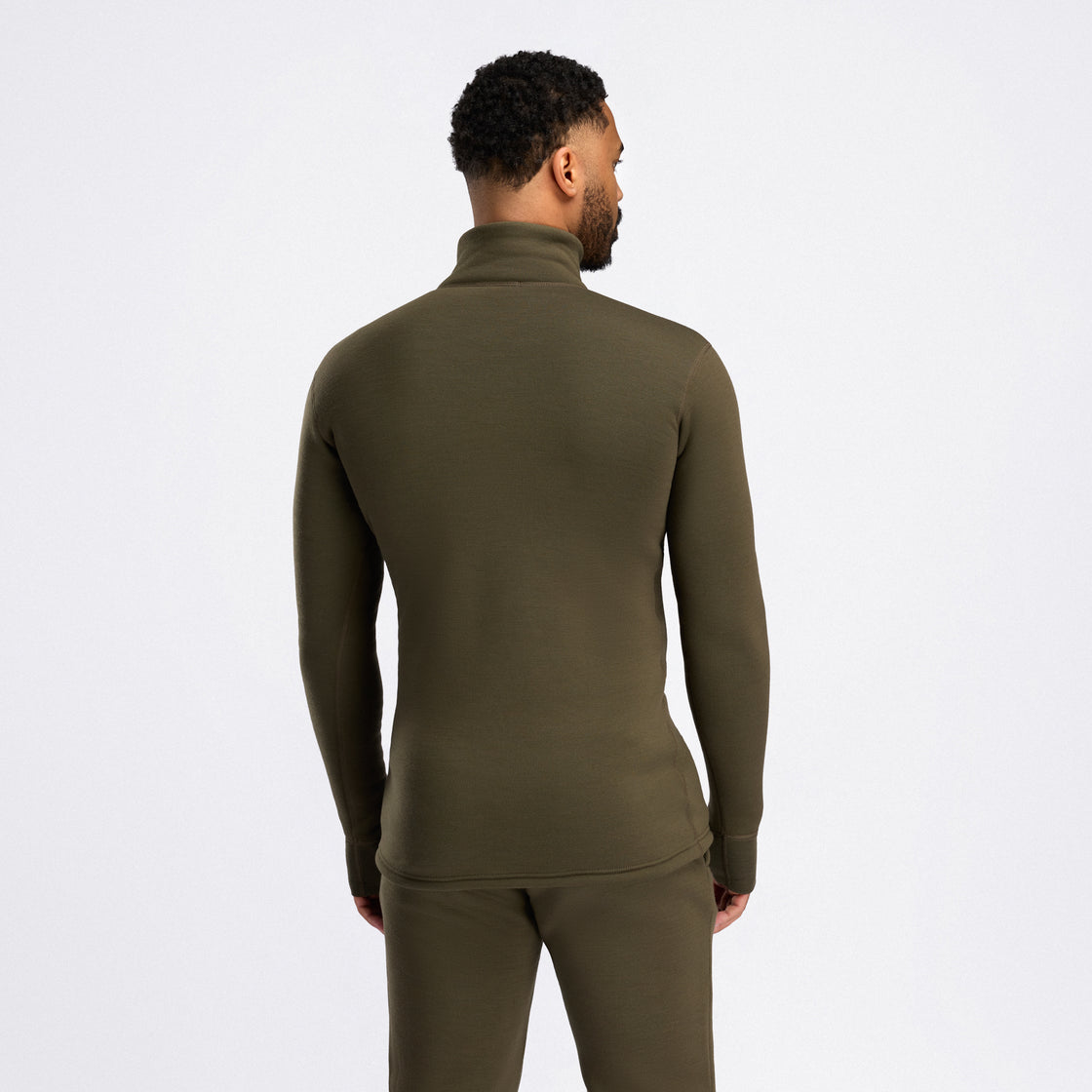 Merino Fleecewool Polo Zip Mens