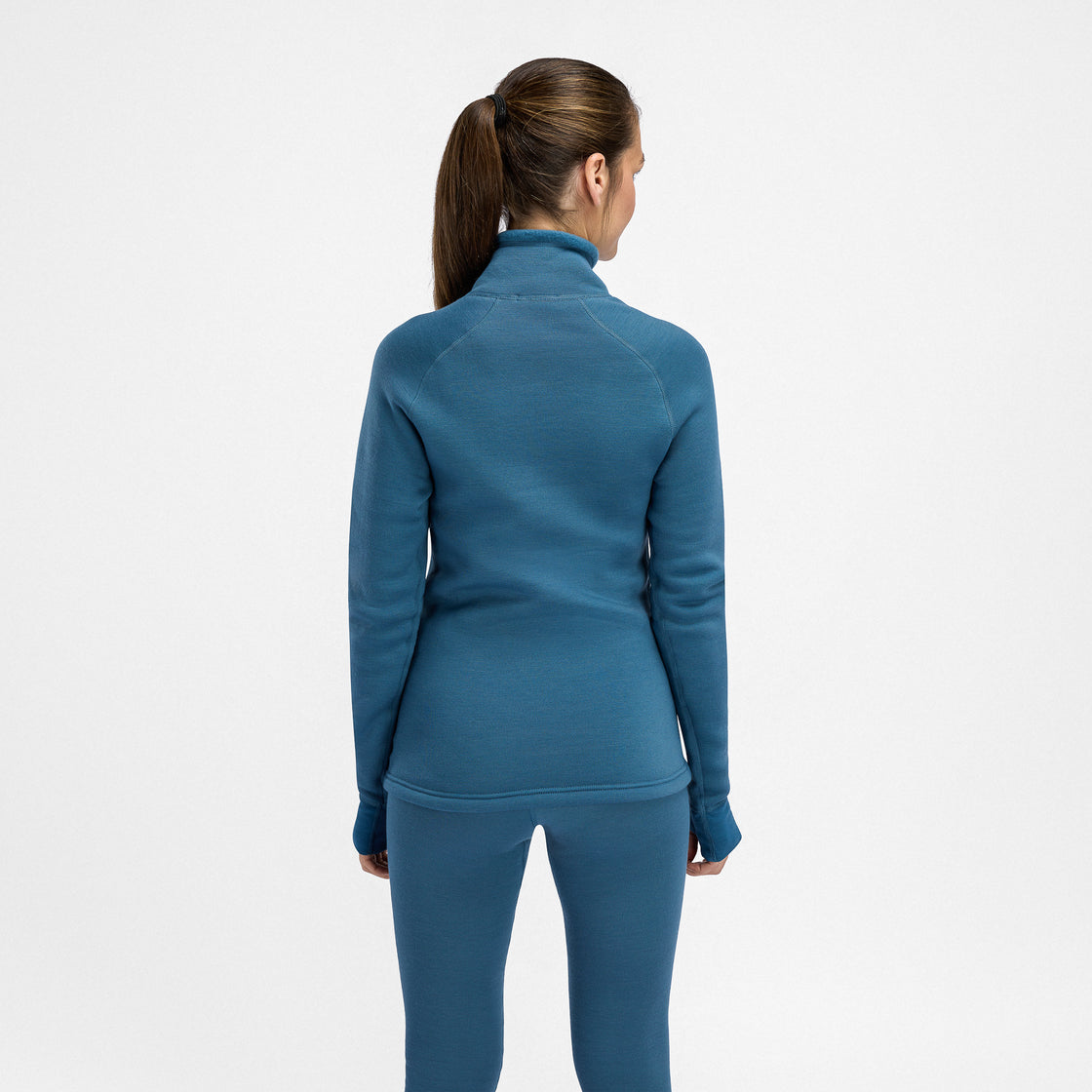 Merino Fleecewool Polo Zip Womens