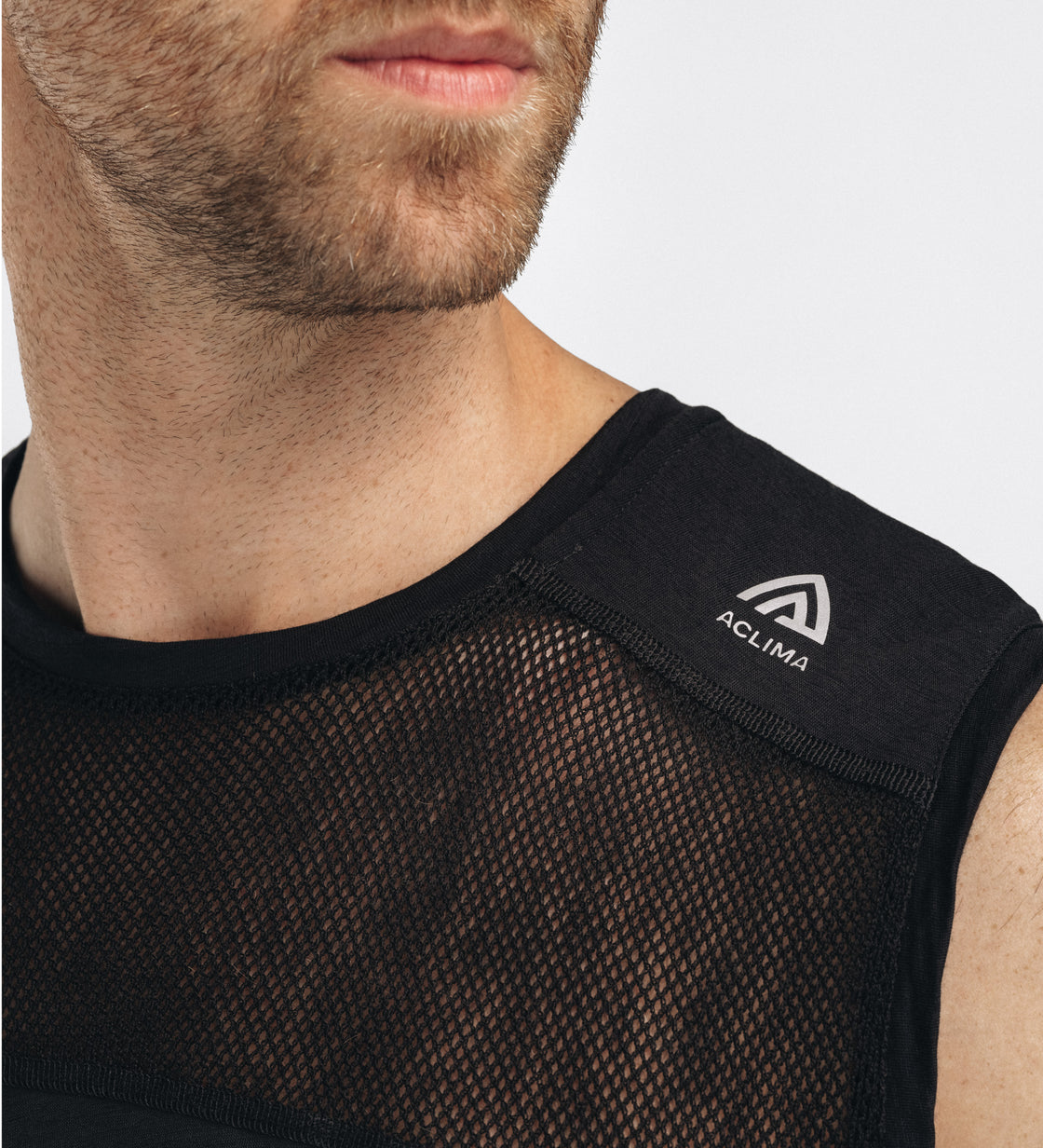 Lightwool Sports Singlet Mens (mit Netzeinsätzen)
