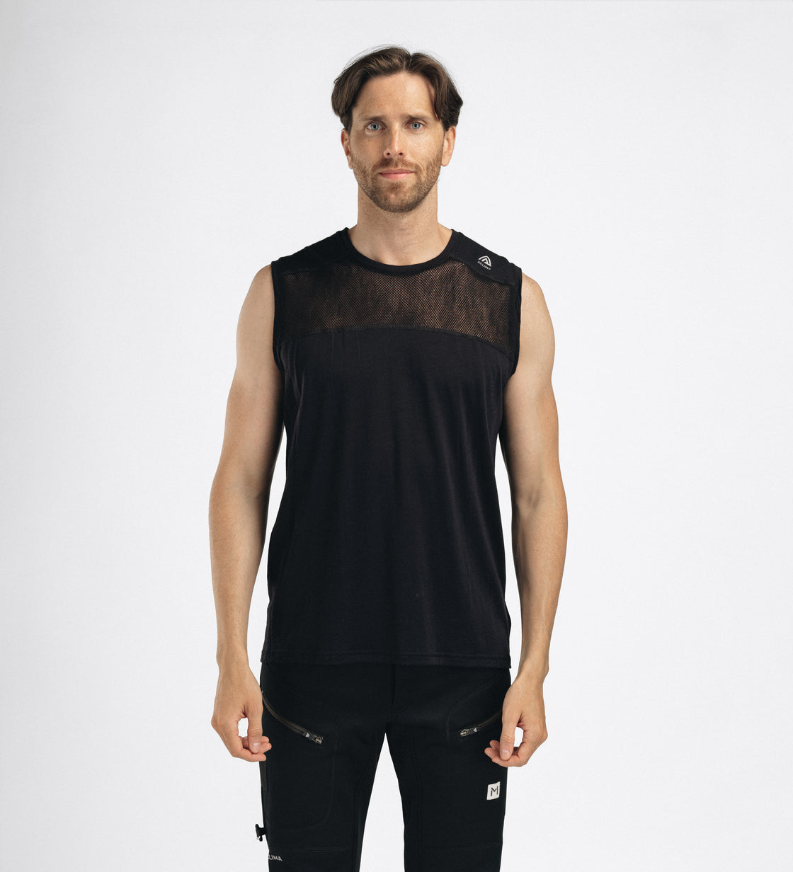 Lightwool Sports Singlet Mens (mit Netzeinsätzen)