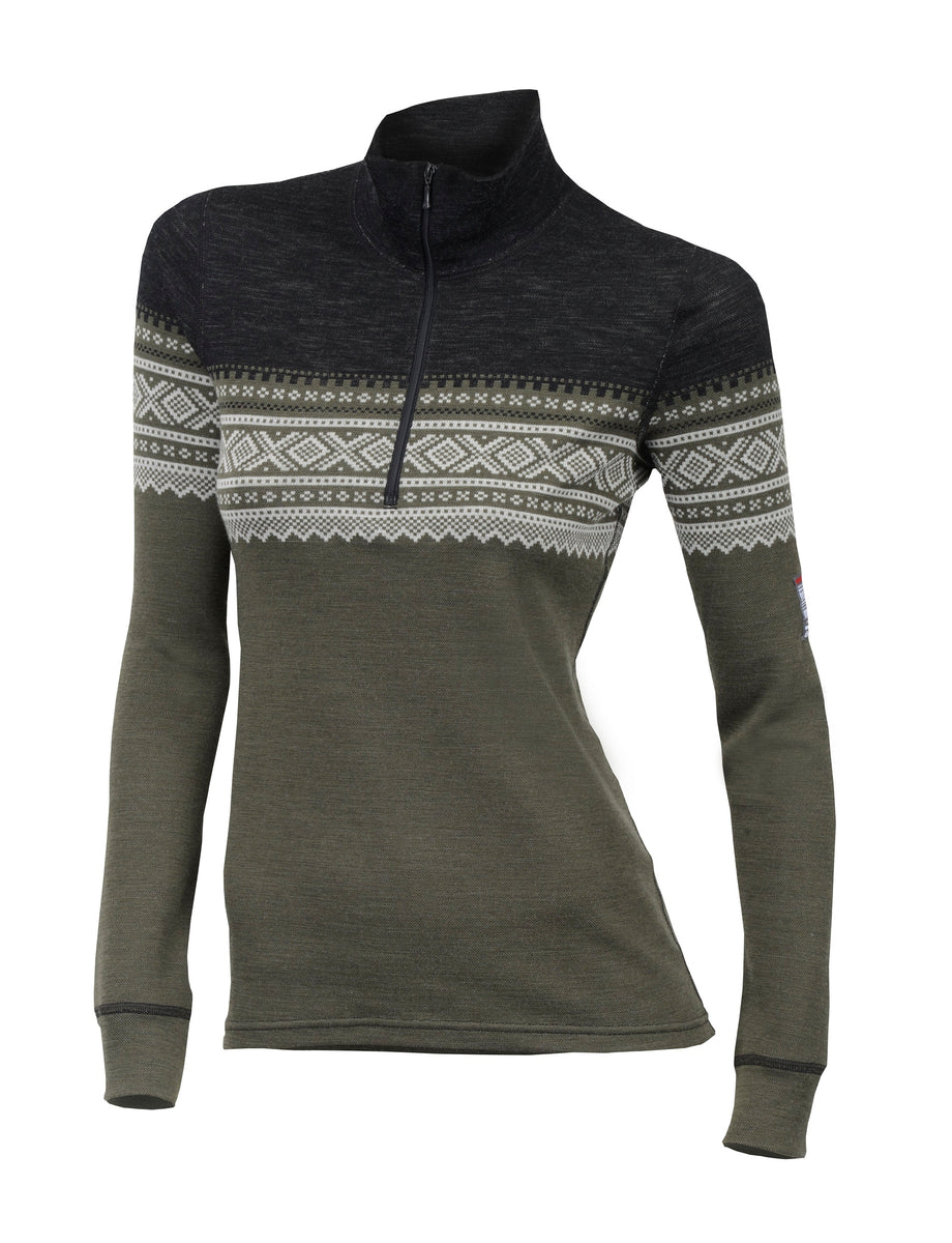 Aclima Marius Maglione Donna In Pura Lana Merino - Collo Alto Con Zip, Design Norvegese, Caldo E Inodore, Per Escursioni E Outdoor - 4