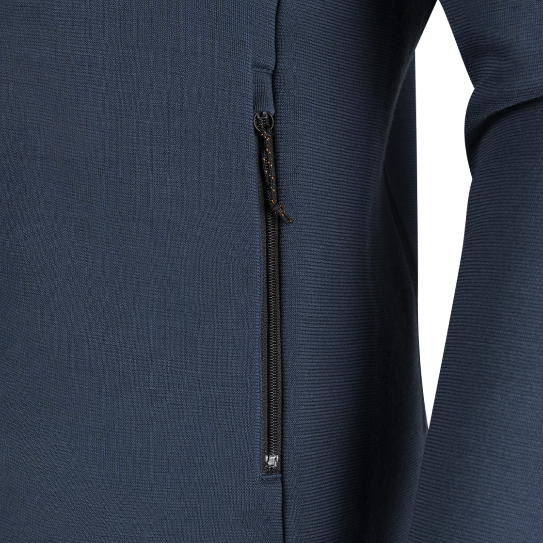 Merino Fleecewool Hooded Jacket Men