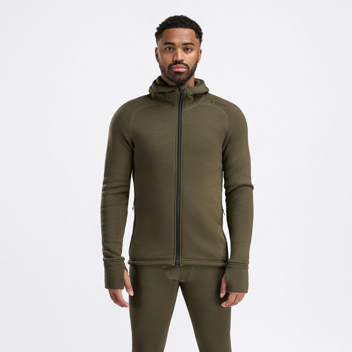Merino Fleecewool Hooded Jacket Men