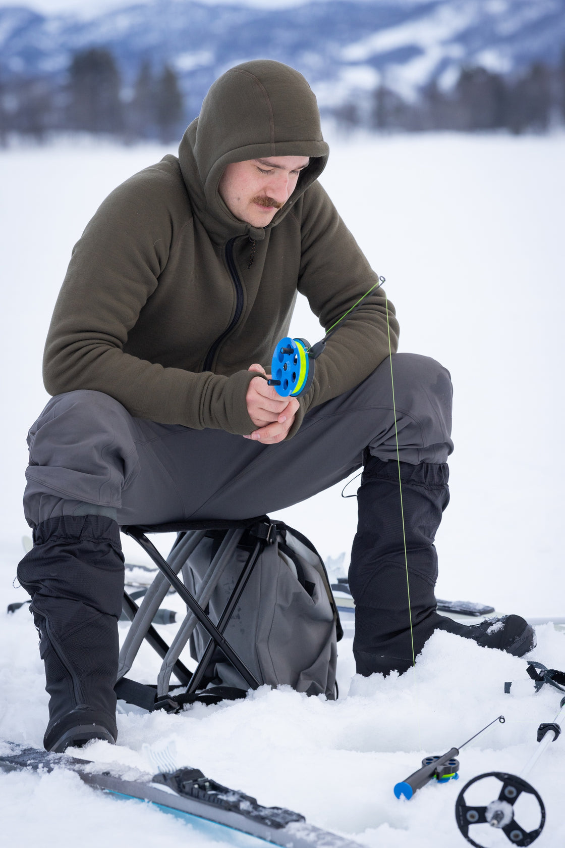 Merino Fleecewool Hooded Jacket Men