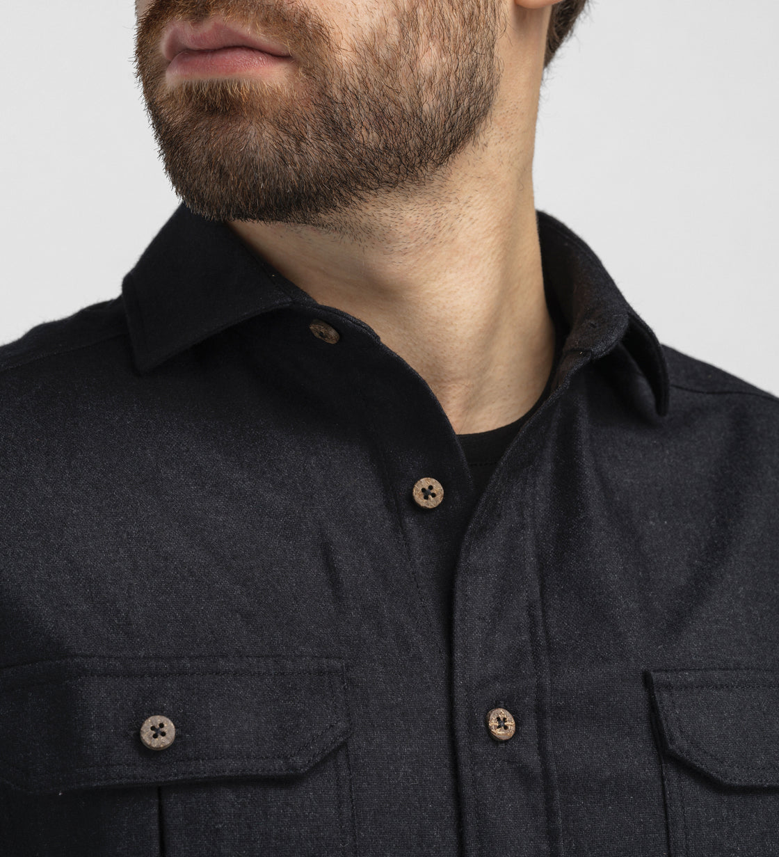 Reborn Wool Shirt Mens