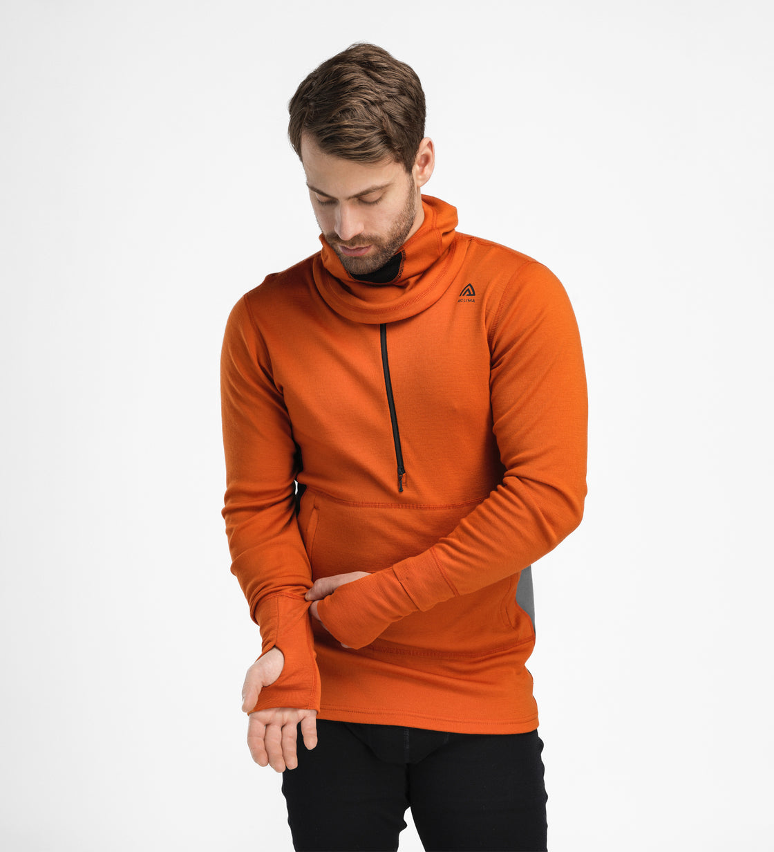 Warmwool Hood Sweater w/Zip ♂