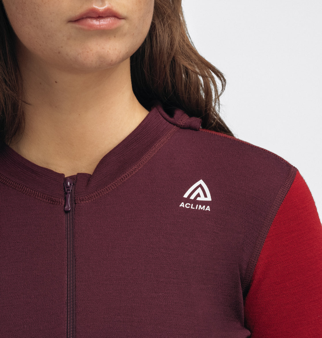 Warmwool Hood Sweater w/Zip ♀