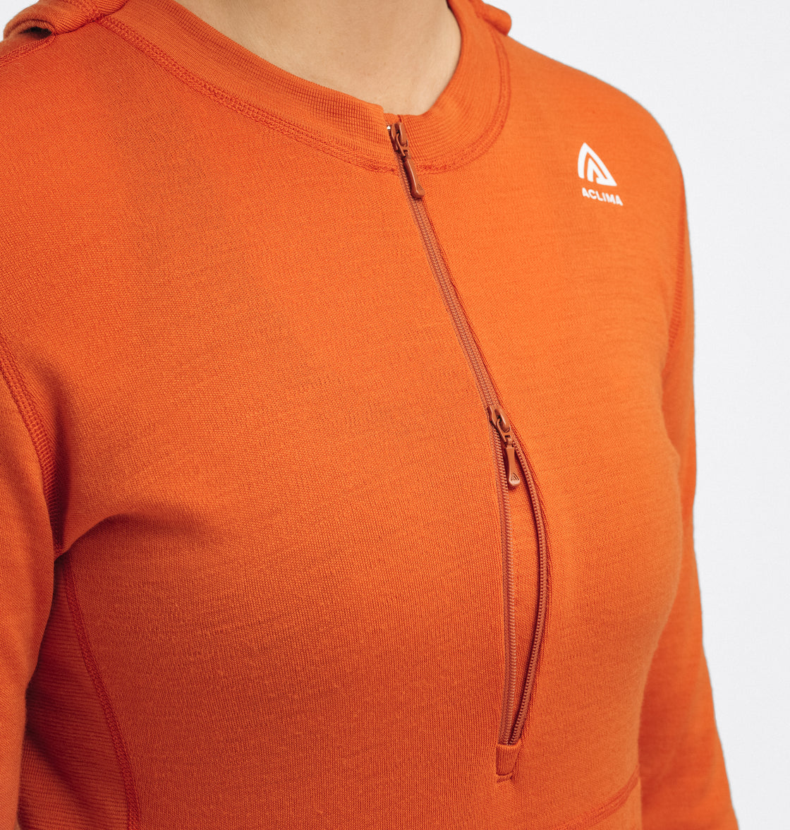 Warmwool Hood Sweater w/Zip ♀