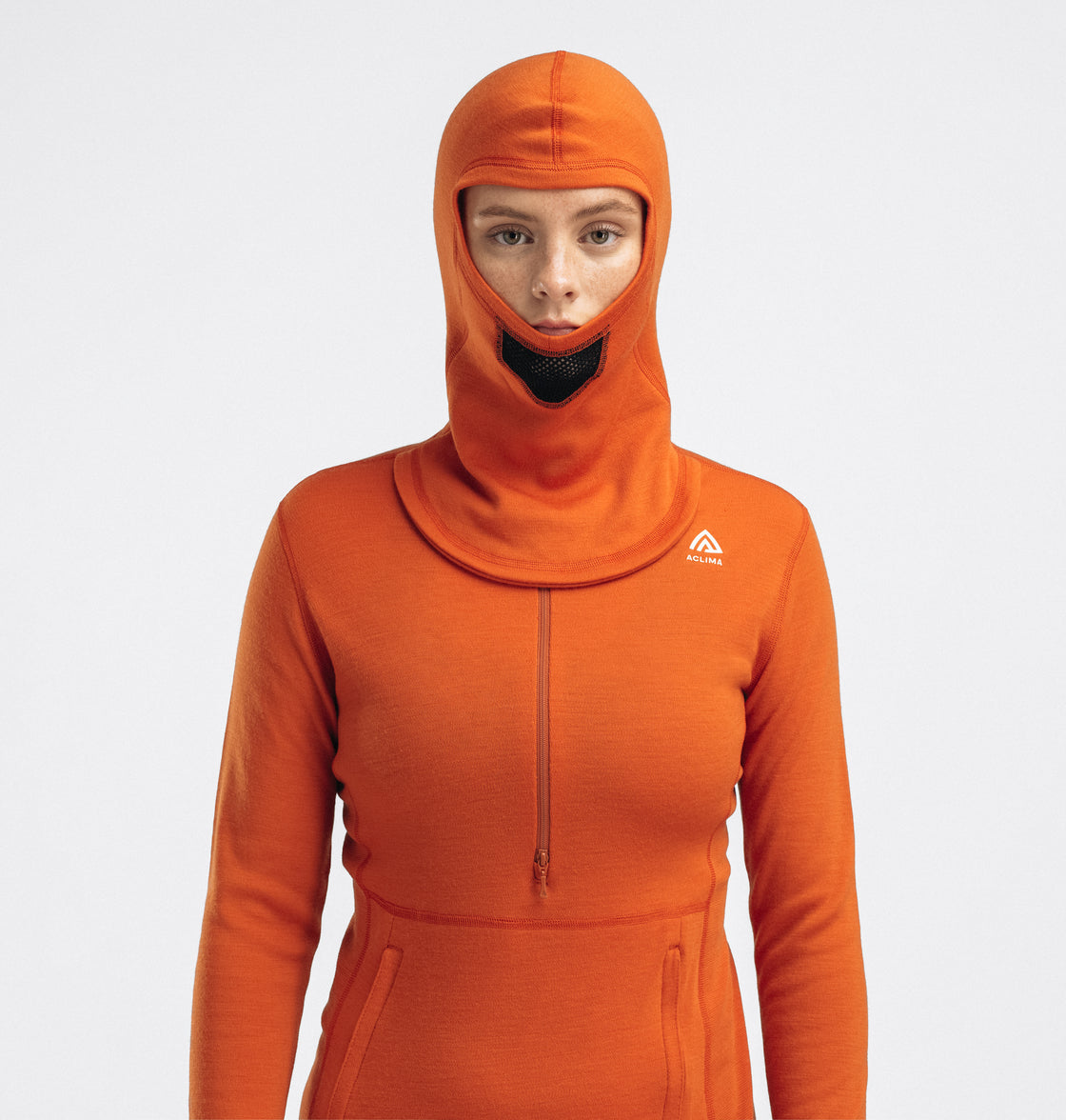 Warmwool Hood Sweater w/Zip ♀