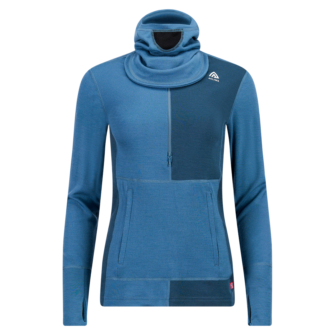 Pull chaud à capuche en laine avec zip ♀