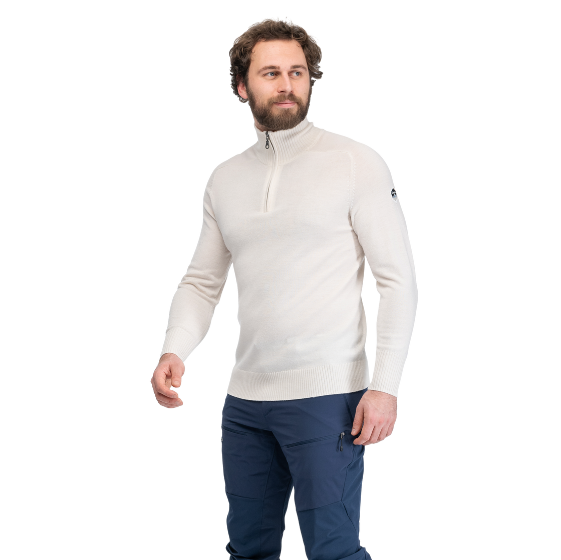 Minde Merino Wool Half Zip Herren