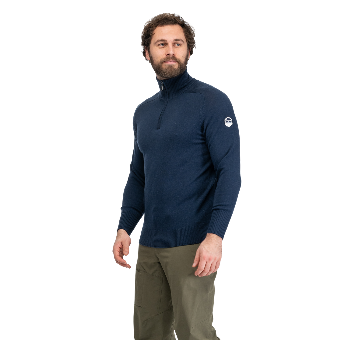 Minde Merino Wool Half Zip Herren