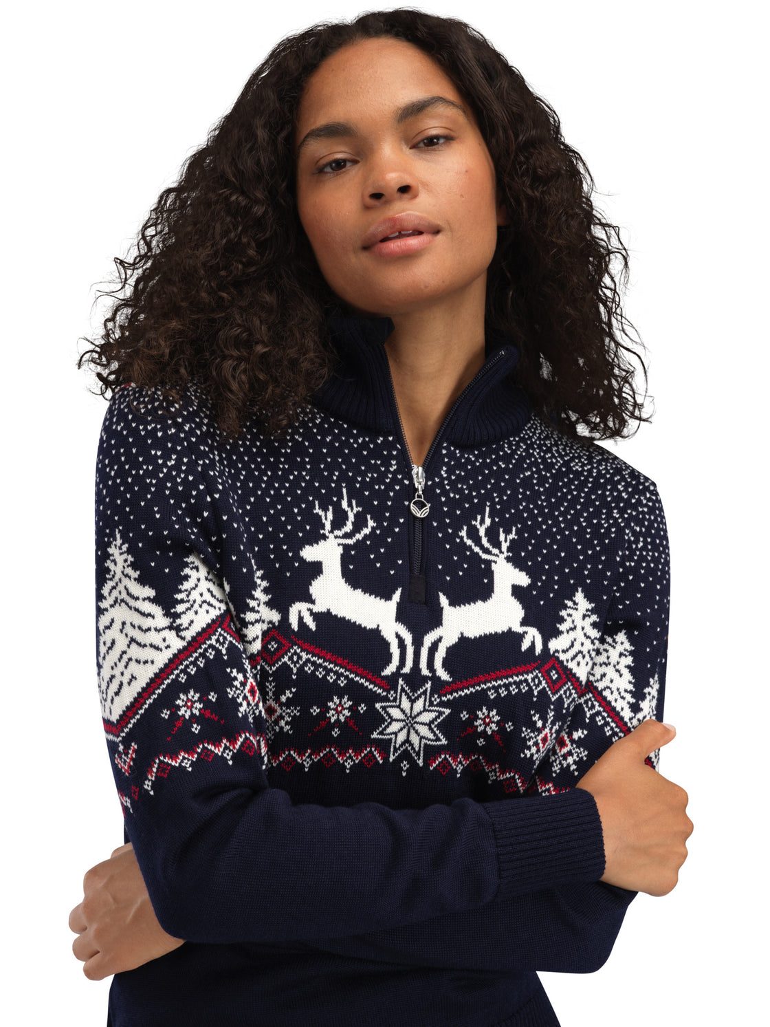 Christmas Sweater Merinowolle Damen