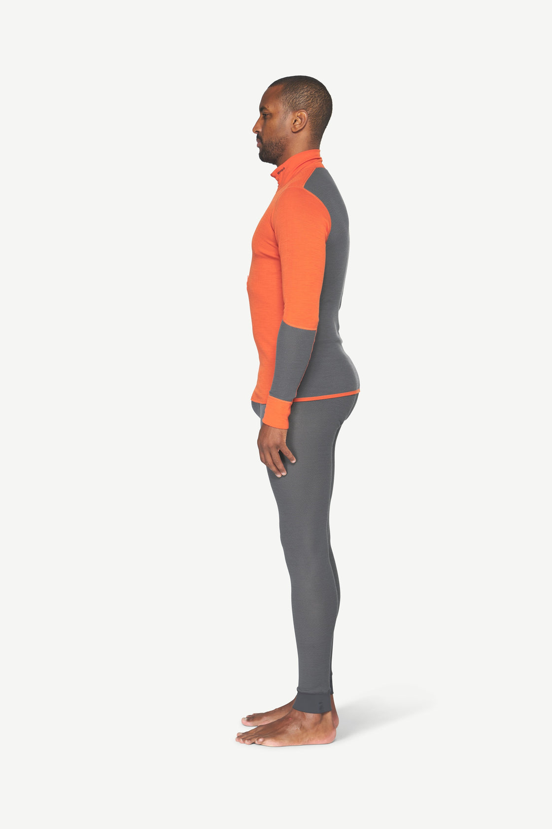 Merino Wool Mesh Half Zip Neck ♂ 190