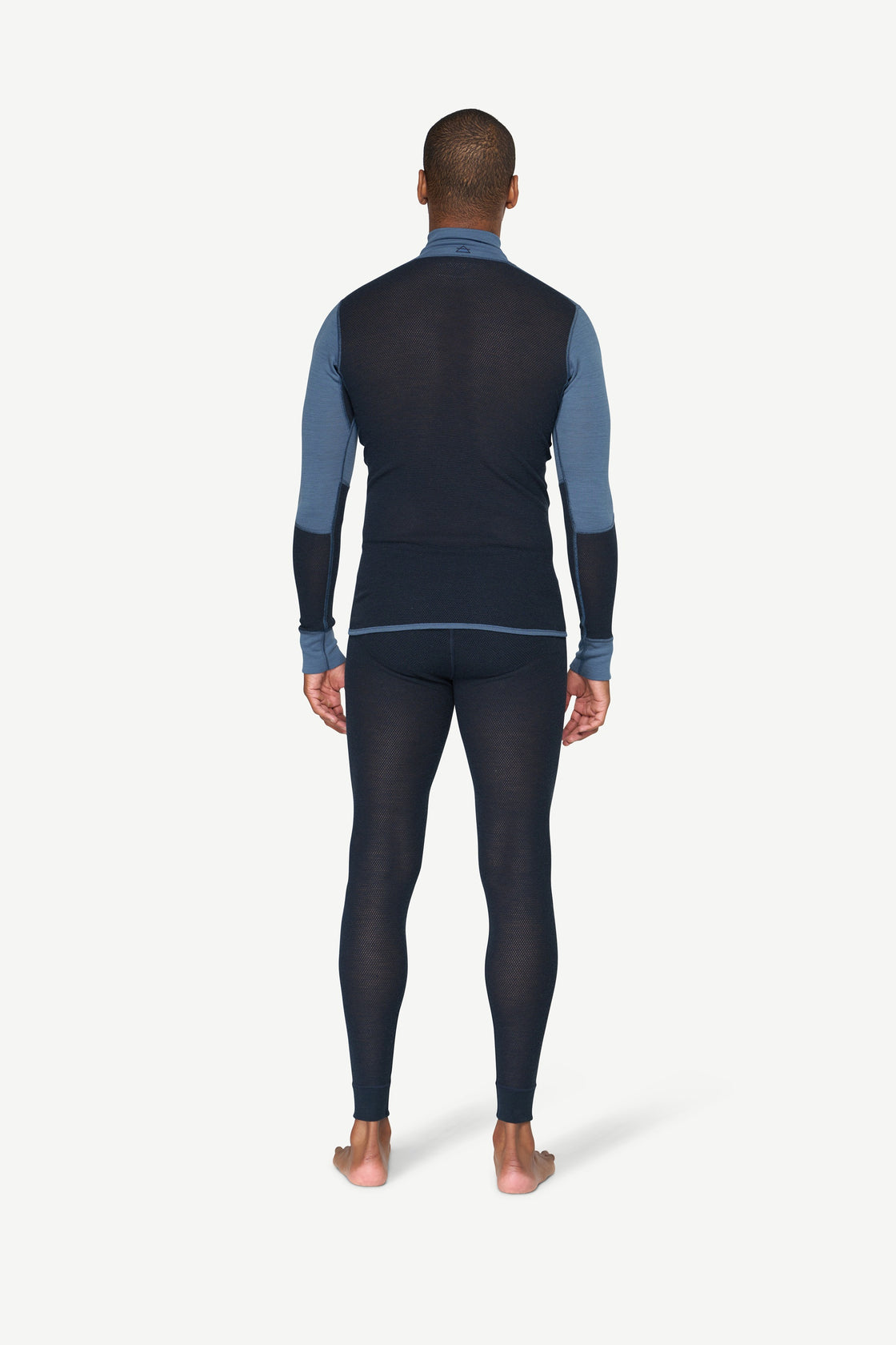 Merino Wool Mesh Half Zip Neck ♂ 190