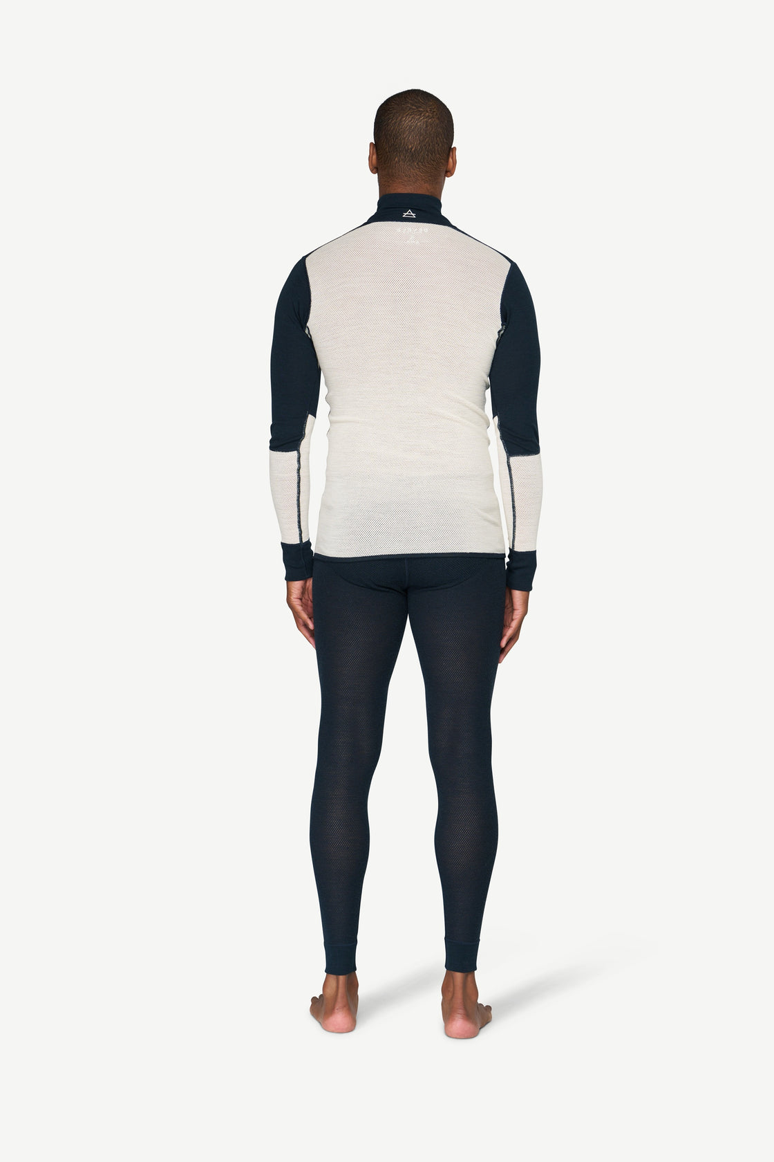 Merino Wool Mesh Half Zip Neck ♂ 190