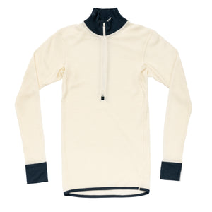 Merino Wool Mesh Half Zip Neck ♂ 190