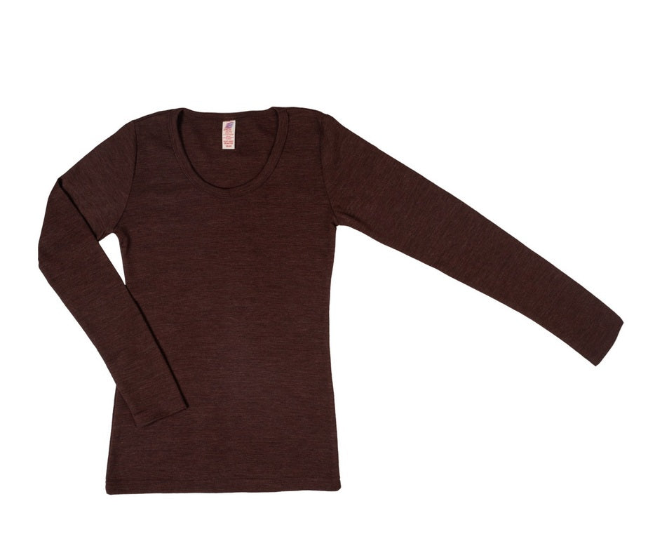 Damen Merino Shirt mit langem Arm