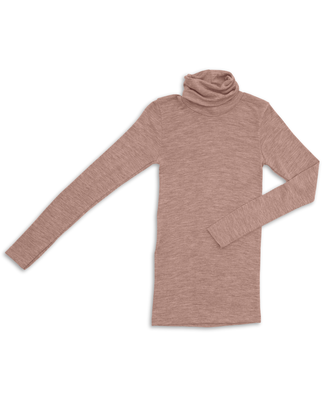 Col roulé en soie mérinos pour femme