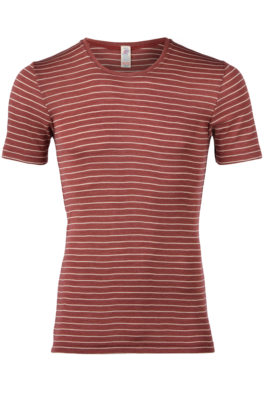 Merino-Seide Shirt gestreift Herren