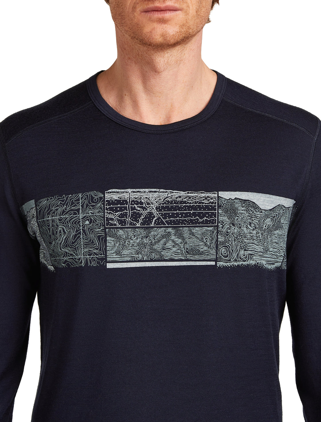 Oasis Merino Long Sleeve Elevation Line 200 ♂