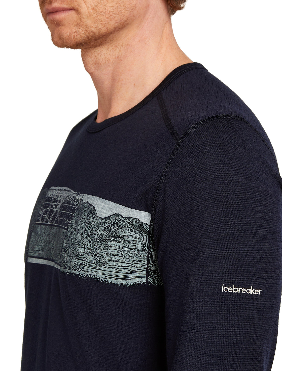 Oasis Merino Long Sleeve Elevation Line 200 ♂