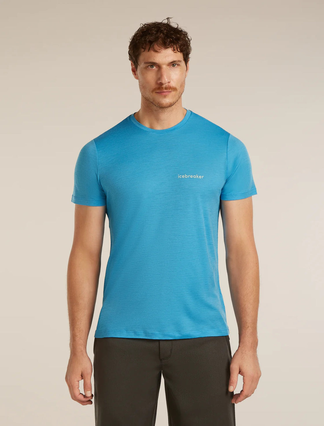 Tech Merino T-Shirt Icebreaker Wordmark ♂