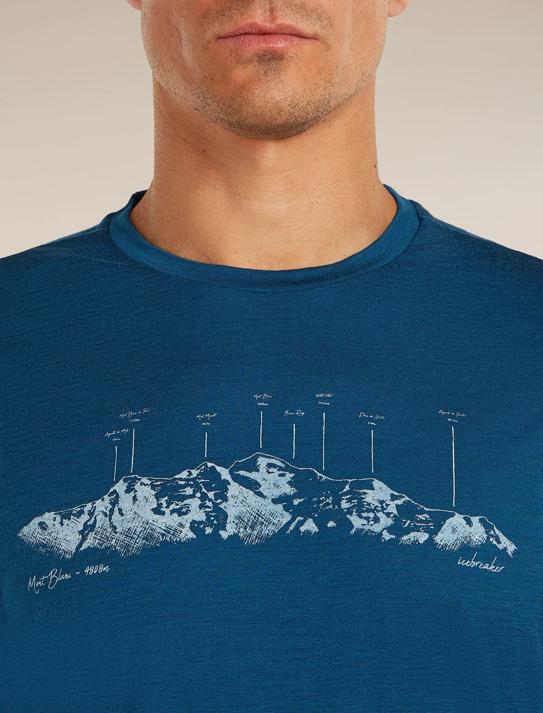 T-Shirt Tech Merino 7 Sommets de Montagne ♂