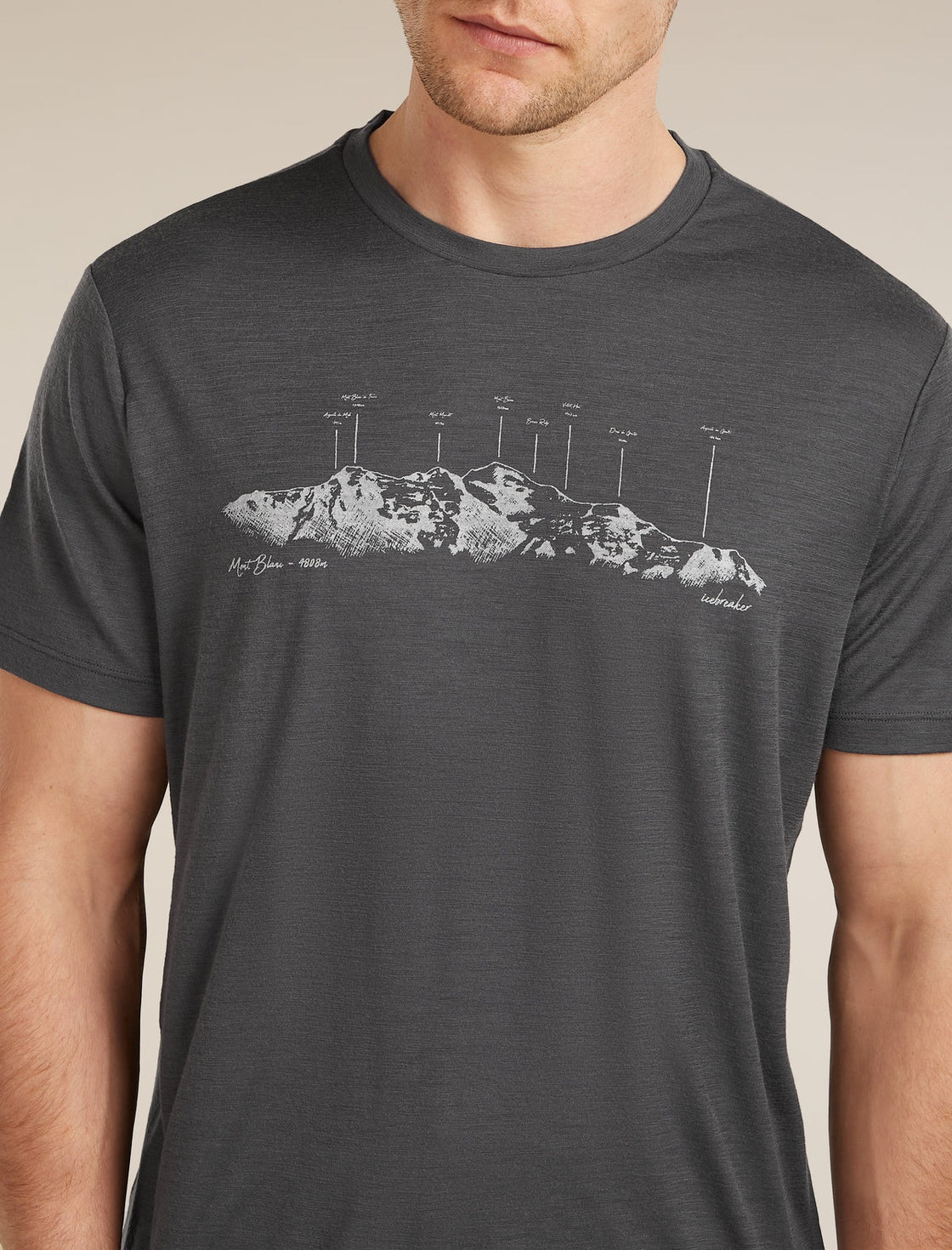 T-Shirt Tech Merino 7 Sommets de Montagne ♂